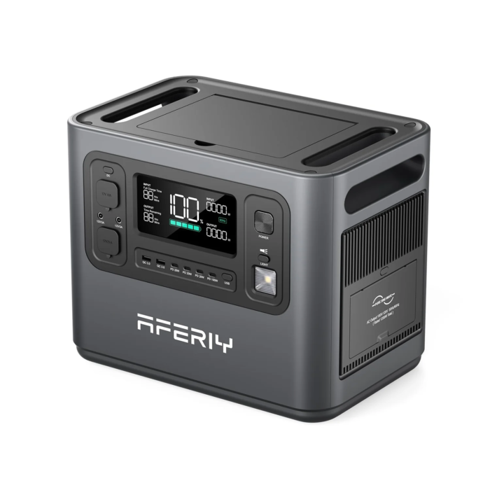 Pārvietojama uzlādes stacija AFERIY 800W-3600W LiFePO4 LFP akumulators