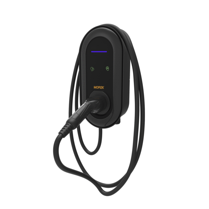 Uzlādes stacija Morek 11kW, Type 2, 3-fāžu/16A, LED, RFID