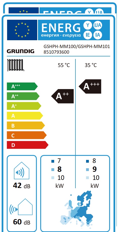 Beko-Grundig GHPH-MM10 siltumsūkņis 10kW Monoblock (R32), 230V / 1 faze - Image 6