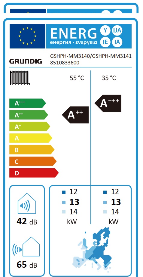 Beko-Grundig GHPH-MM14 siltumsūkņis 14kW Monoblock (R32), 380V / 3 faze - Image 6