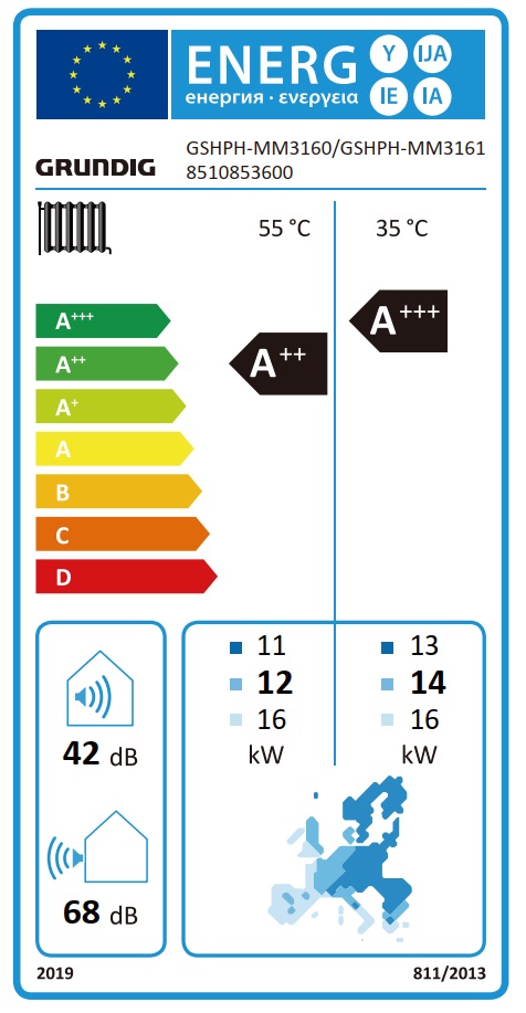 Beko-Grundig GHPH-MM16 siltumsūkņis 16kW Monoblock (R32), 380V / 3 faze - Image 6