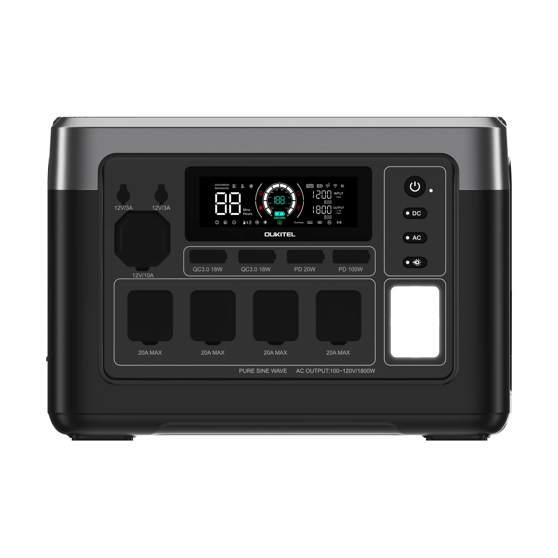 OUKITEL Portable Power Station 1800W-3600W - Image 3