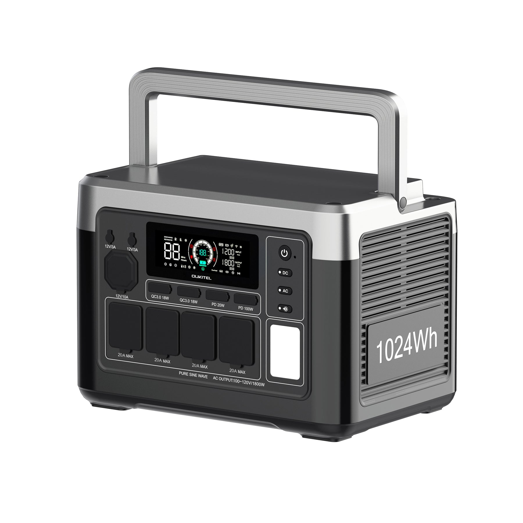 OUKITEL Portable Power Station 1800W-3600W