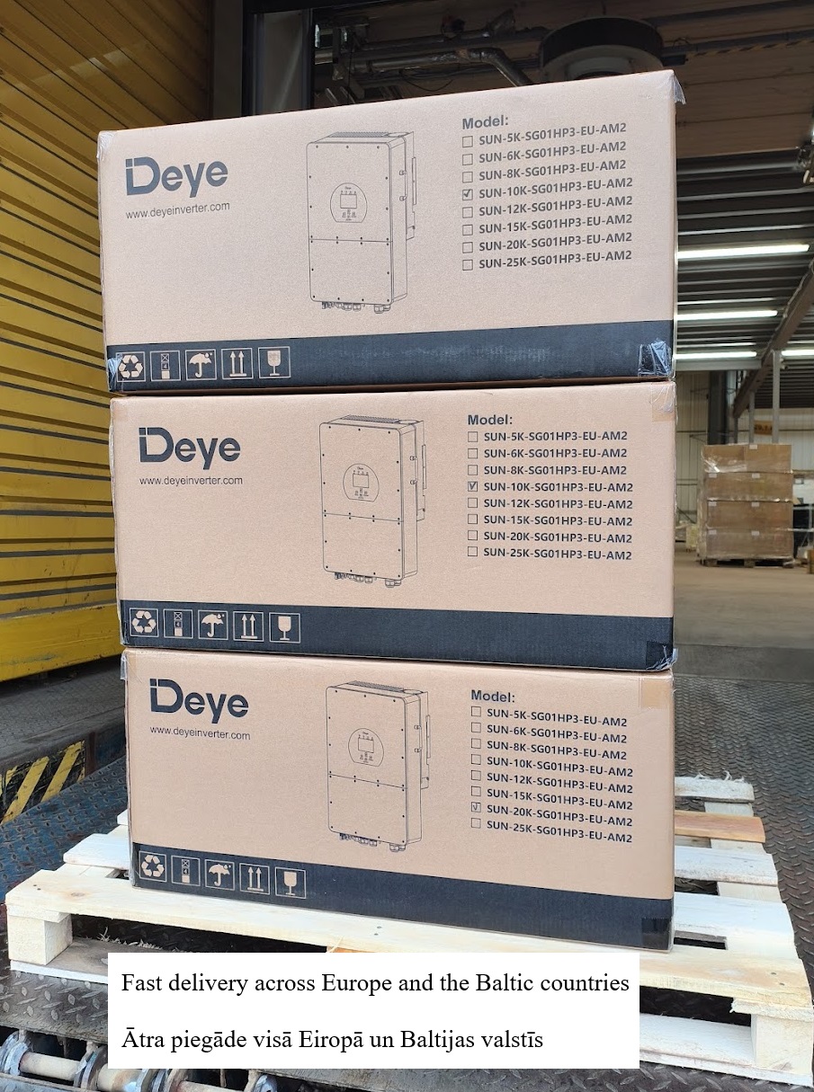 Invertors Hibrīd DEYE SUN-6K-SG05LP3-EU-SM2 3 fāžu , IP65, Wi-Fi, 48V akumulator, NordPool Ai - Image 3