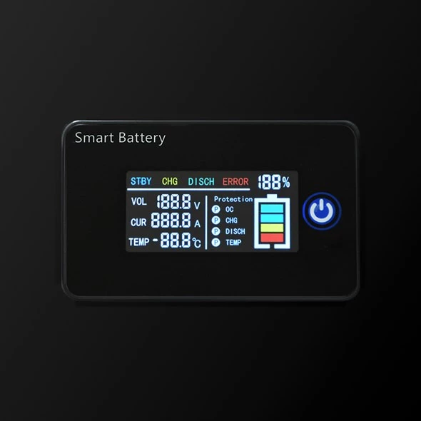 Akumulators GETI LiFePO4 GBL 12.8V, 100-200Ah Smart BMS ar bluetooth un displeju