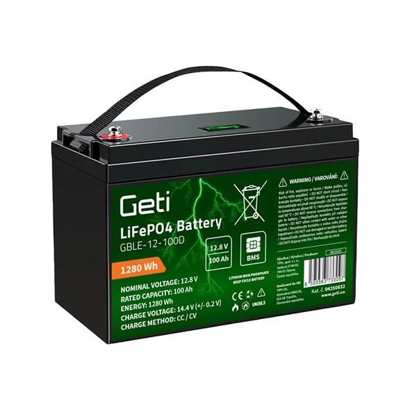 Akumulators GETI LiFePO4 GBLE 12.8V, 100-200Ah Smart BMS