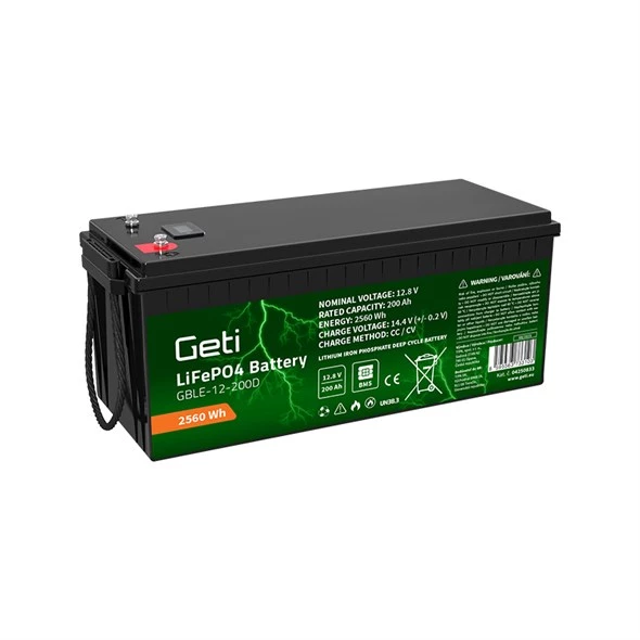 Akumulators GETI LiFePO4 GBLE 12.8V, 100-200Ah Smart BMS