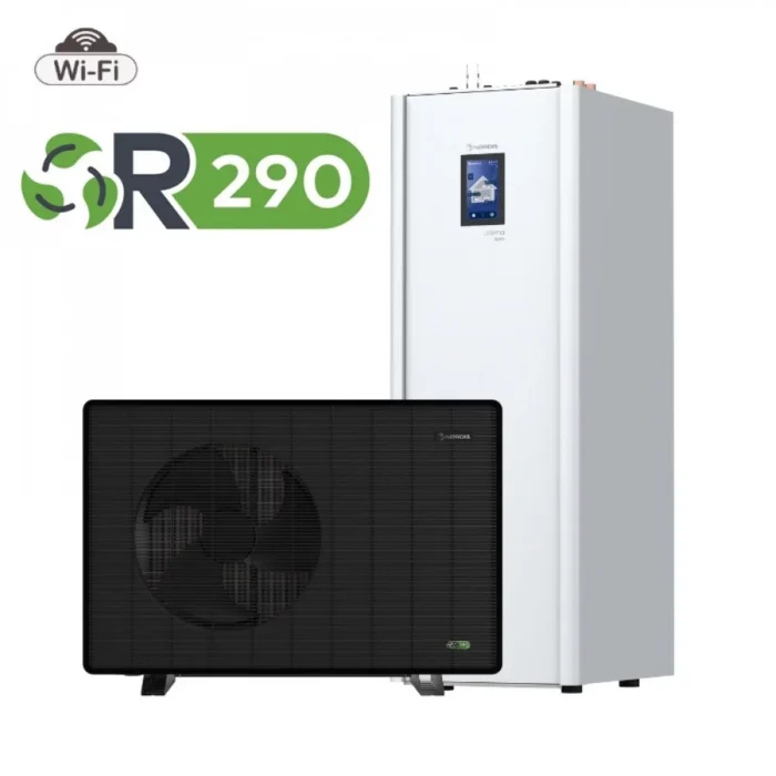 NØRDIS Ultima MONO R290 (6-16 kW) – ūdens līdz +75°C, ar tvertne 250L, Nord Pool atbalsts